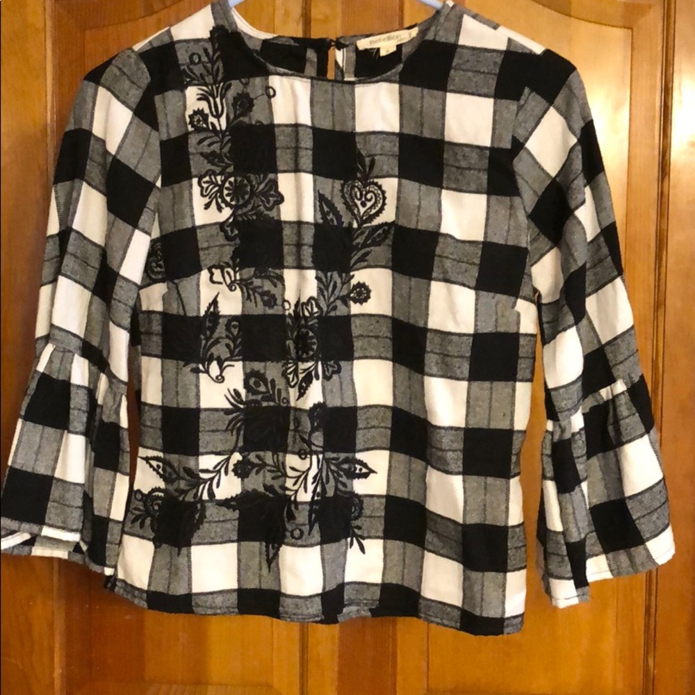 Black/white big block top!!